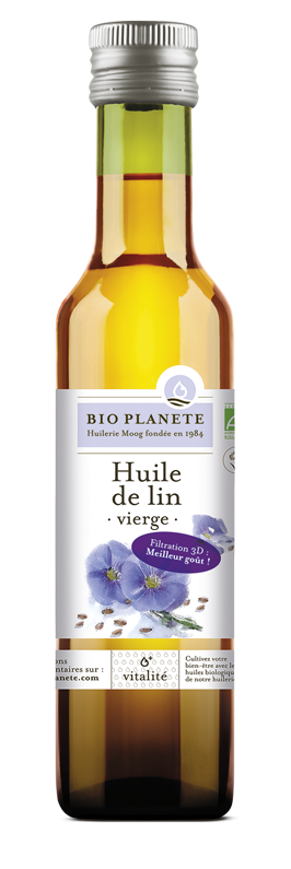 Huile de lin vierge BIO PLANÈTE 250 ml