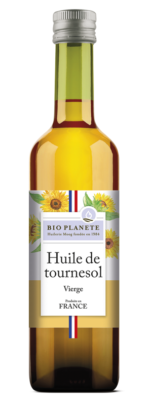Huile de tournesol vierge BIO PLANÈTE 500 ml
