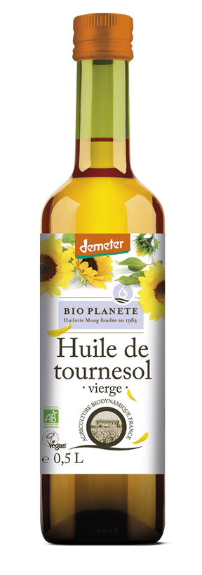 Huile de tournesol vierge Demeter BIO PLANÈTE 500 ml