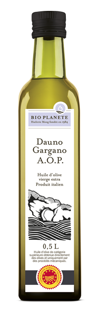 Huile d'olive vierge extra  Dauno Gargano A.O.P. BIO PLANÈTE 500 ml
