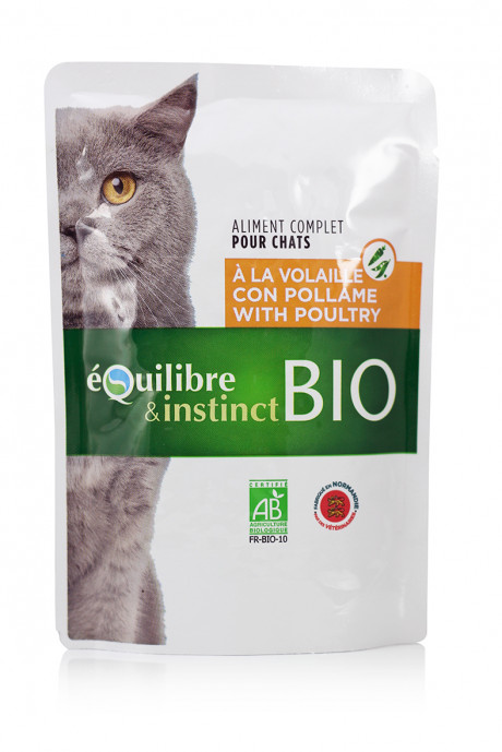 Pochon bio volaille pour chat