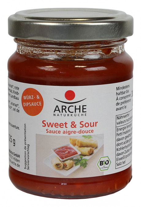 Sauce aigre douce épicée Pot en verre