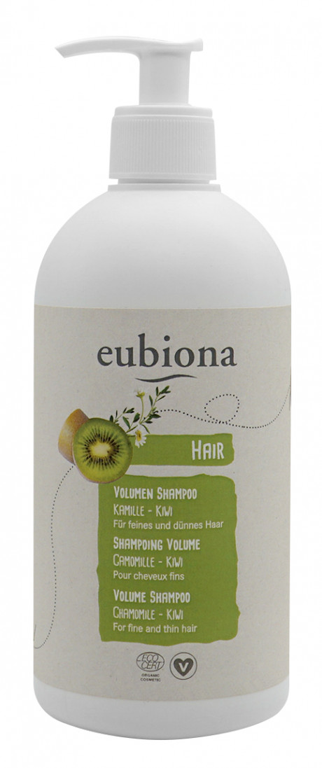 Shampoing Volume Camomille Kiwi. Flacon pompe