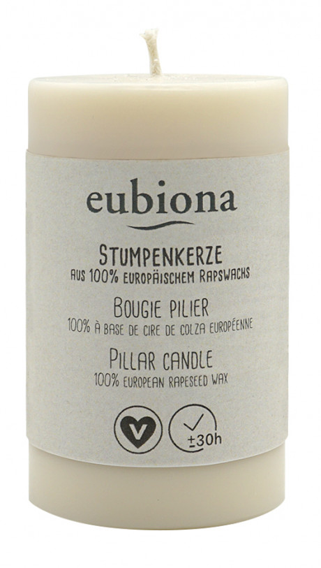 Bougie cylindrique blanc 50x80 mm