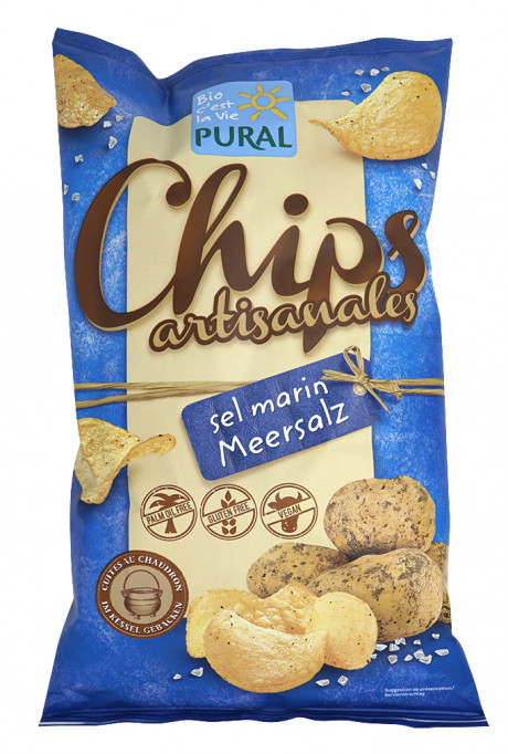 Chips de pommes de terre artisanales sel marin