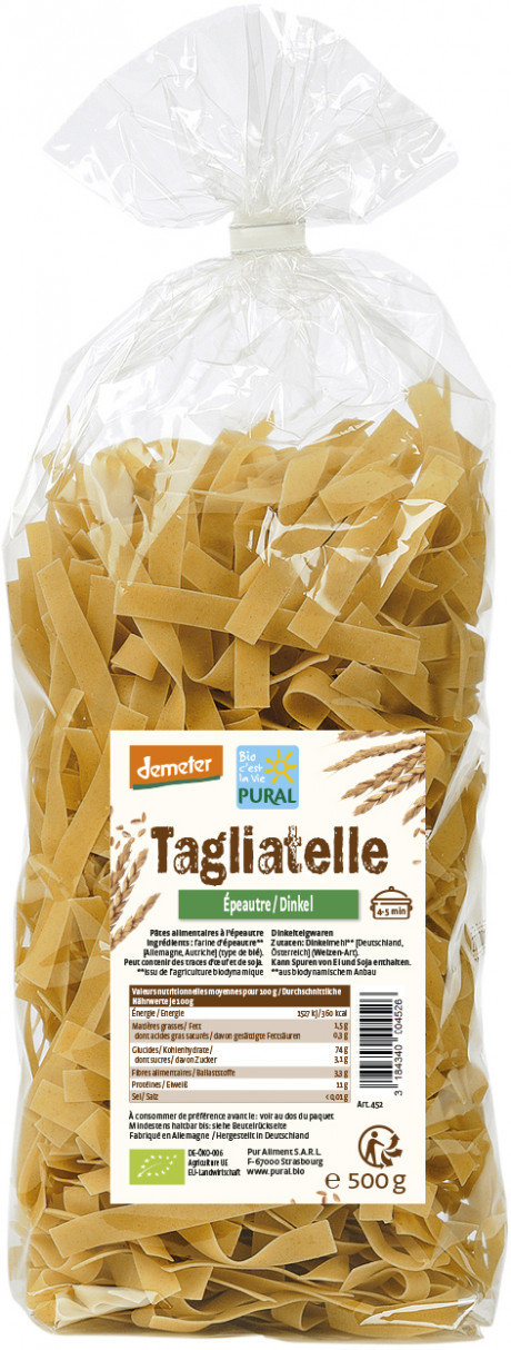 Tagliatelle à l'épeautre, demeter