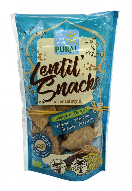 Lentil' Snacks sésame sel marin