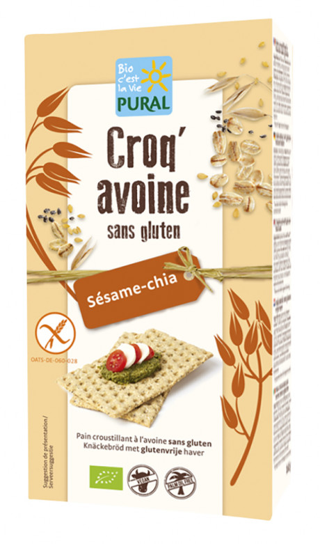 Croq'avoine sésame chia sans gluten