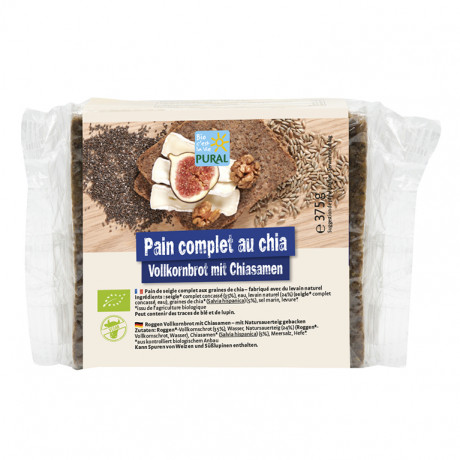 Pain complet au chia