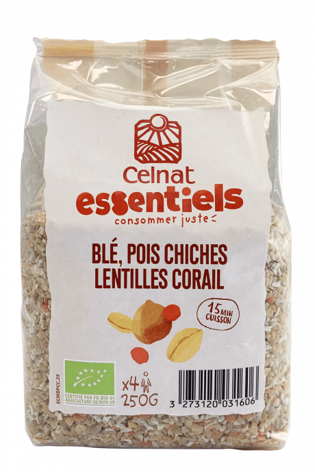 Blé Pois Chiche Corail