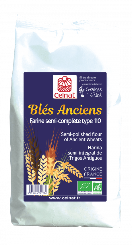 Farine de Blés Anciens Semi-Complète Type 110