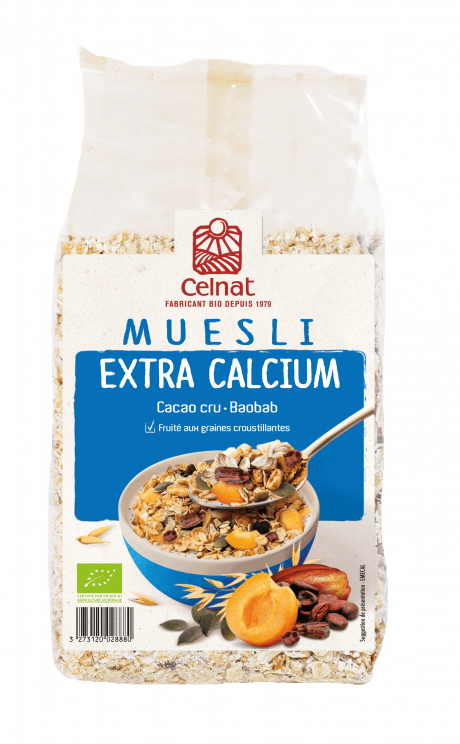 Muesli Extra Calcium (Cacao Crû, Baobab)