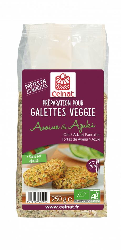 Préparation Pour Galettes Veggie Avoine Et Azukis