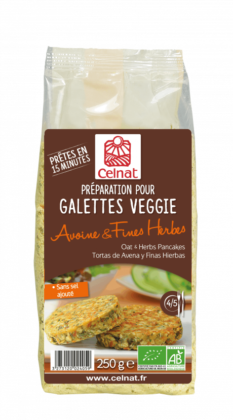 Préparation Pour Galettes Veggie Avoine Et Fines Herbes