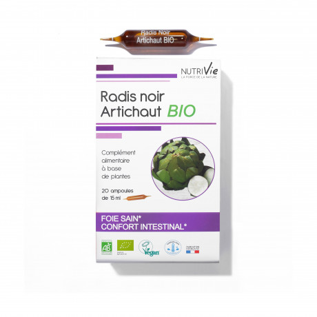 Ampoules 15 ml - Radis Noir Artichaut BIO