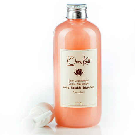 Savon liquide ayurvedique végétal "Gel douche" Corps peau sensible
