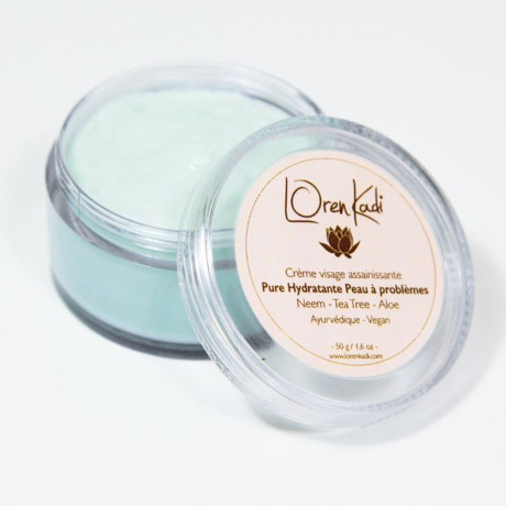 Crème visage assainissante