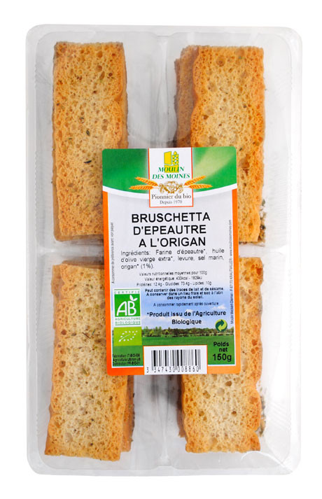 BRUSCHETTA EPEAUTRE nouvelle recette 150G AB
