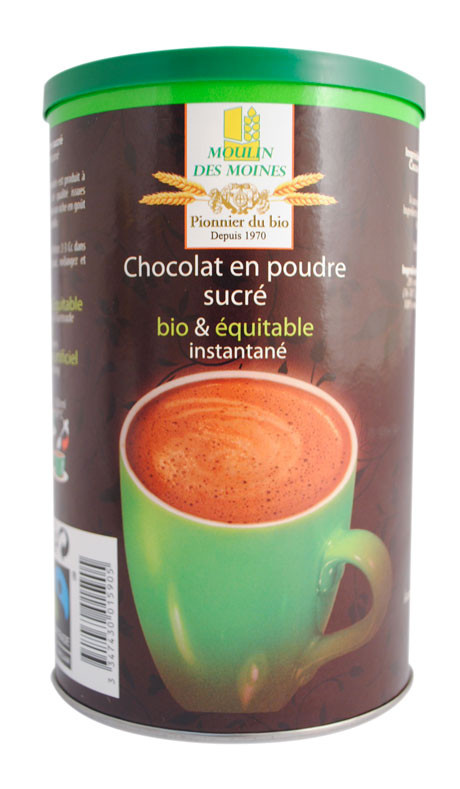 CHOCOLAT EN POUDRE SUCRE BIO EQUI 250G AB