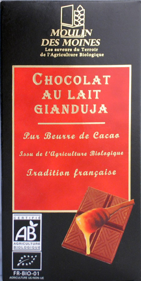CHOCOLAT LAIT GIANDUJA 100G AB