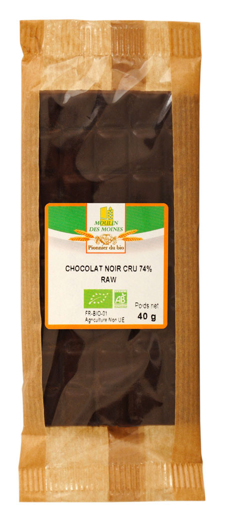 CHOCOLAT NOIR 74% FLEURS 45G AB