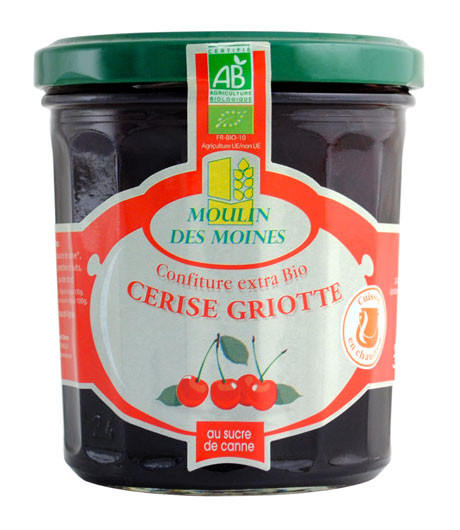 CONFITURE CERISE SUCRE CANNE 370G AB