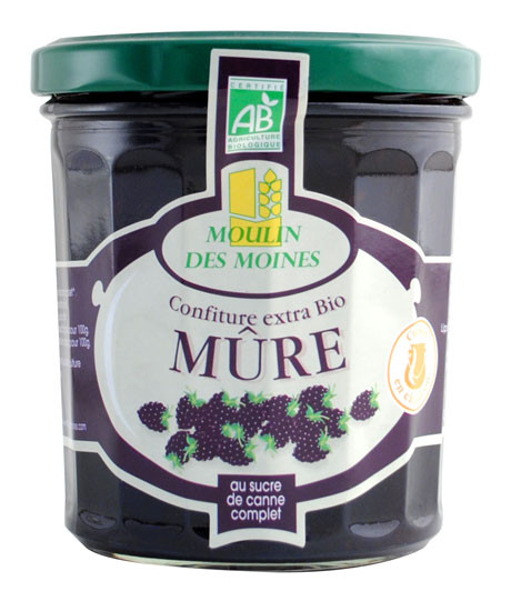 CONFITURE MURE SUCRE CANNE 370G AB