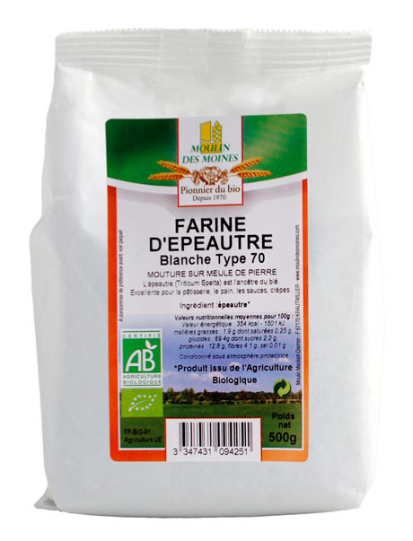 FARINE EPE BLC T70 MDP 500G AB