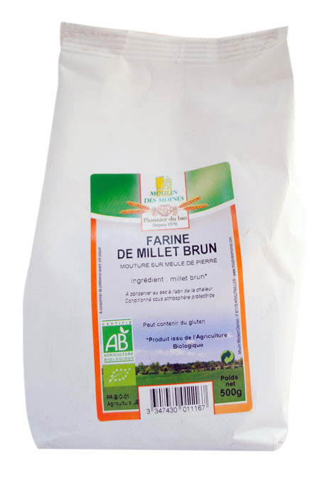 FARINE MILLET BRUN NON DEC MDP 500G AB