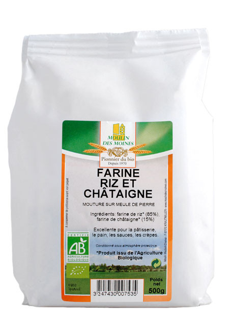 FARINE RIZ CHATAIGNE 500G AB