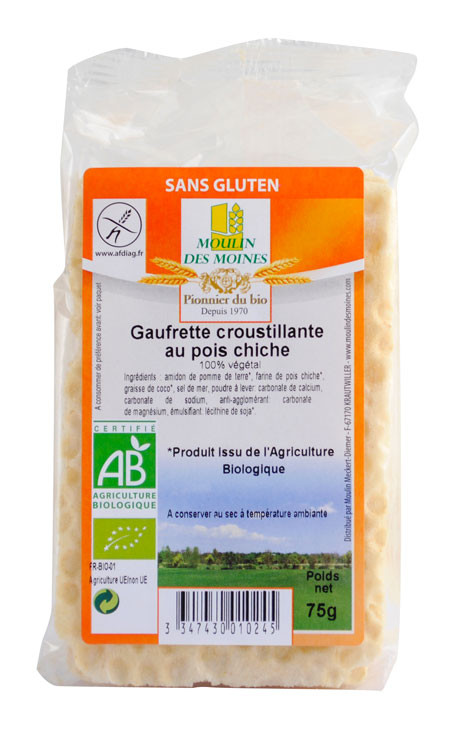 GAUFRETTES POIS CHICHES 55G AB