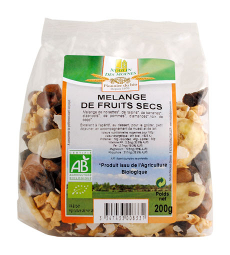 MELANGE FRUITS SECS 200G AB