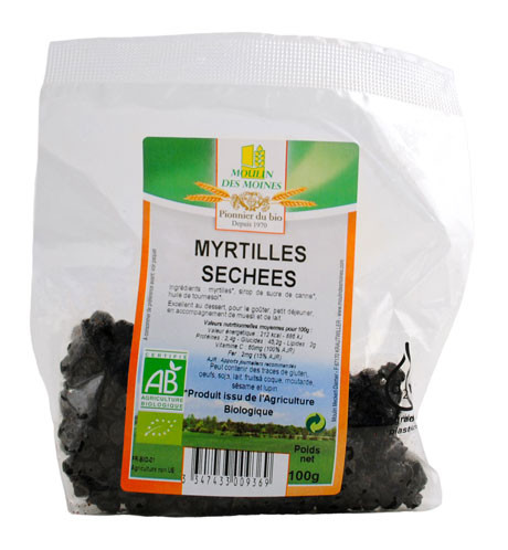 MYRTILLES SECHEES 100G AB