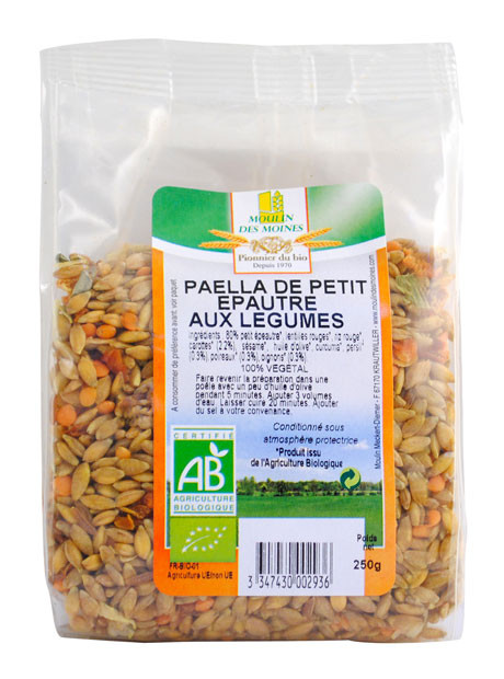 PAELLA PETIT EPEAUTRE LEGUMES 250G AB