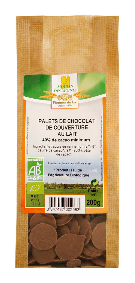 PALETS CHOCO LAIT 200G AB
