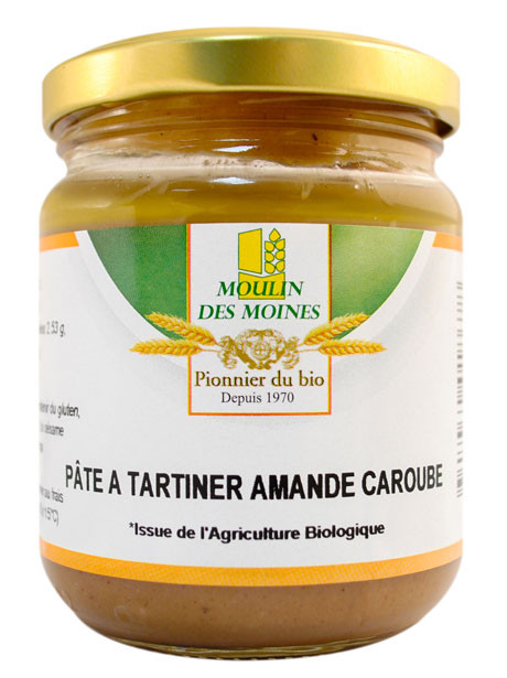 PATE A TARTINER AMANDE CAROUBE 200G AB