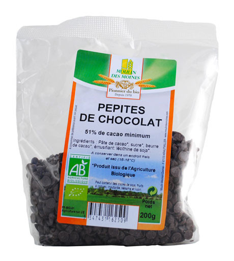 PEPITES CHOCO NOIR 200G AB