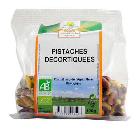 PISTACHES DECORTIQUEES NATURES 100G AB