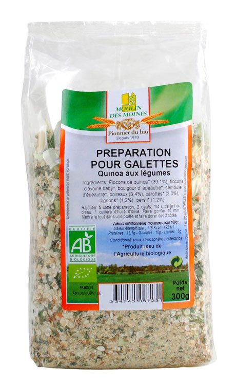 PREPA GALETTE QUINOA LEG 300G AB