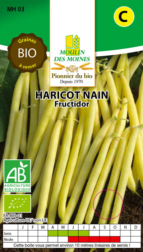 SEMENCE HARICOTS NAINS FRUCTIDOR 125G AB
