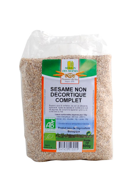 SESAME NON DECORTIQUE CPT 500G AB