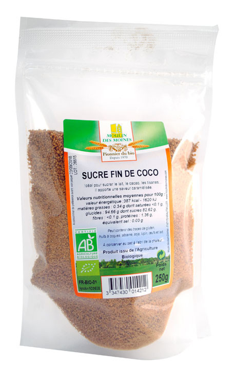 SUCRE FIN COCO 250G AB