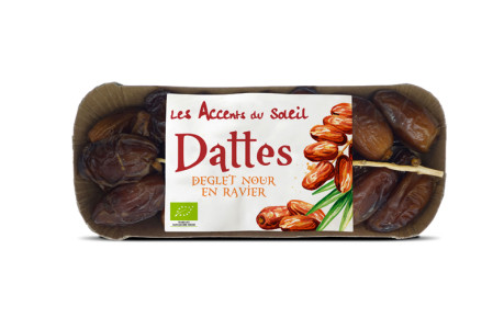 Dattes Deglet Nour en ravier de Tunisie (barquette)