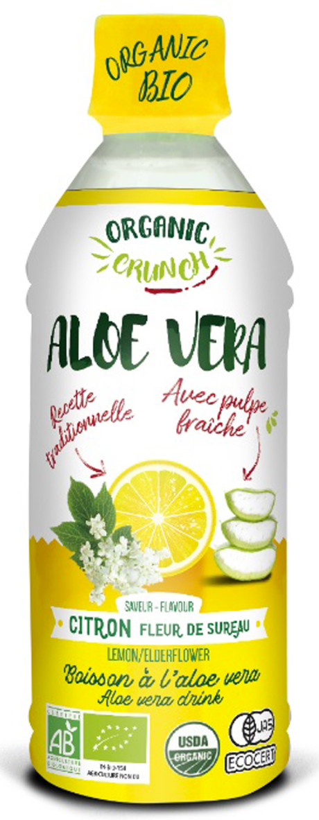Boisson à l'aloé véra Citron - Fleur de Sureau