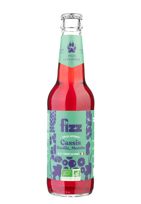 FIZZ CASSIS BASILIC MENTHE 33cl