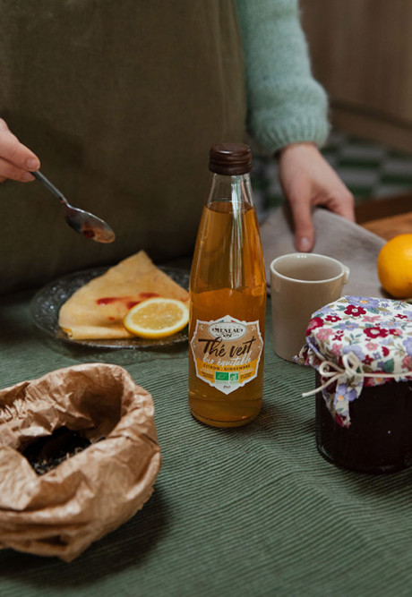 THÉ VERT BIO ÉQUITABLE CITRON GINGEMBRE 25cl