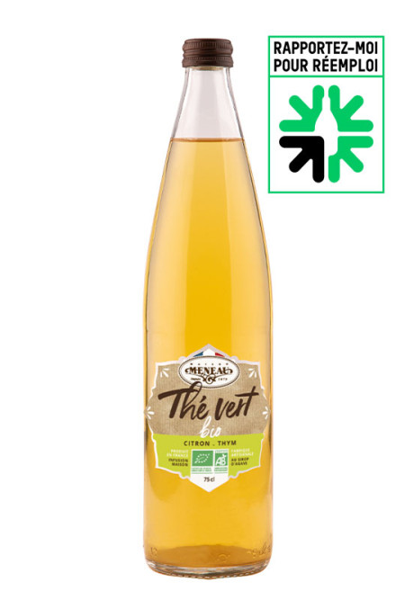 THÉ VERT BIO ÉQUITABLE CITRON THYM 75cl