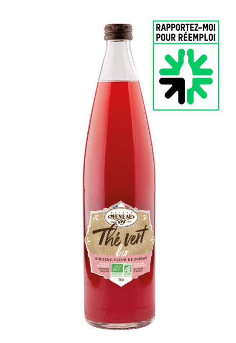 THÉ VERT BIO ÉQUITABLE HIBISCUS FLEUR DE SUREAU 75cl