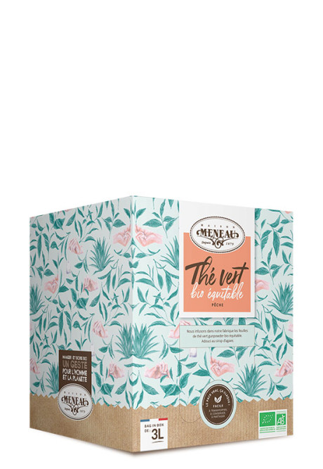 THÉ VERT BIO ÉQUITABLE PÊCHE  3L