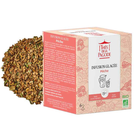 Infusion glacée pêche 6 infusettes 42g